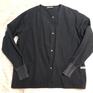 Black scrubs jacket